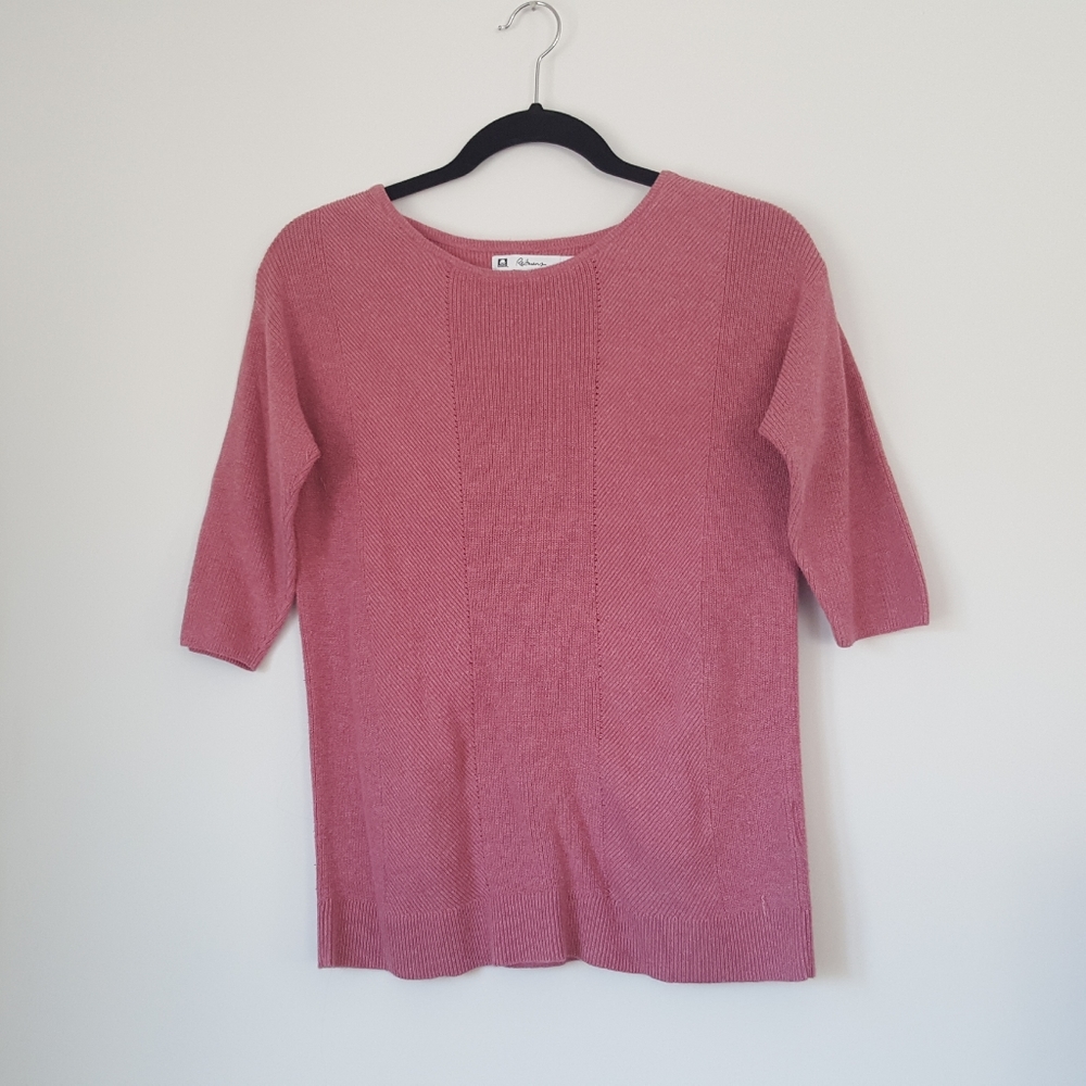 Dust Rose Pink Short Sleeve Top from Reitmans